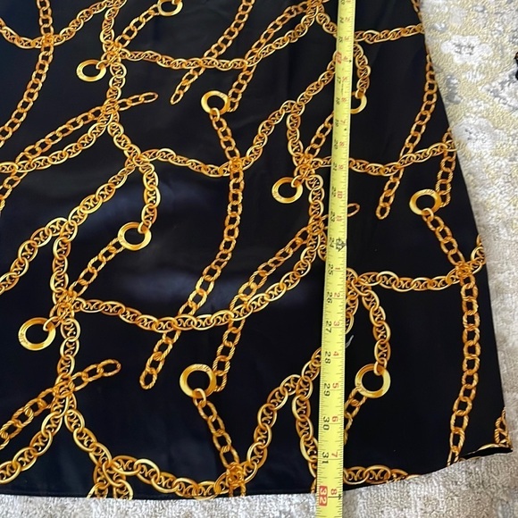 Milly Silk Simone Mini Dress Chain Print - Picture 15 of 16